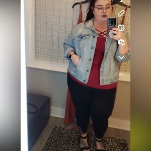 Euc! Torrid 3 lattice cut leggings